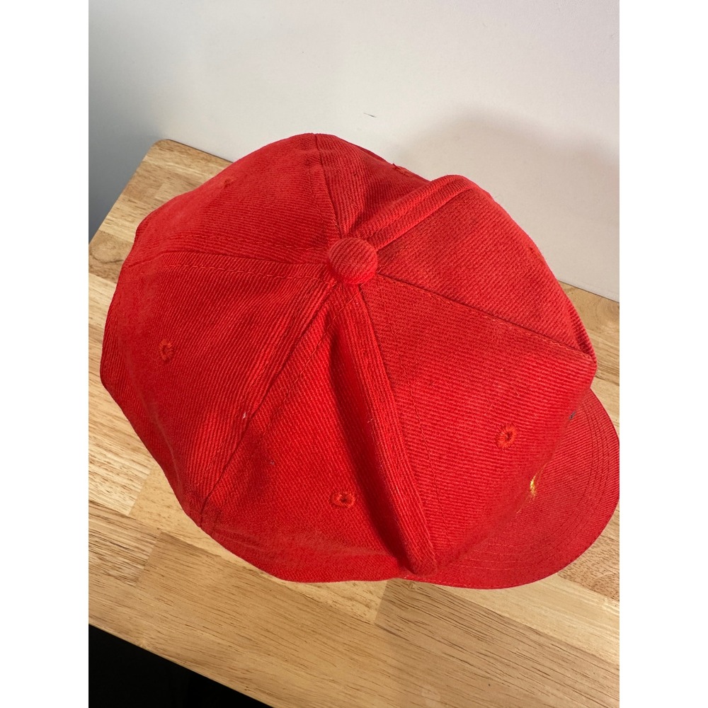 Dead Sea Souvenir Hat Red Baseball Cap Dead Sea Fishing Club Adjustable OSFM Hat - Picture 6 of 11